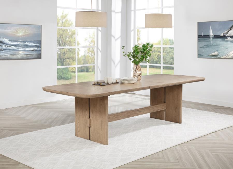 Kailani - Rectangular Wood Dining Table - Beige Oak – Dining Tables with Extensions by Coaster Fine Furniture at Furniture Wholesale Plus , Nashville furniture store