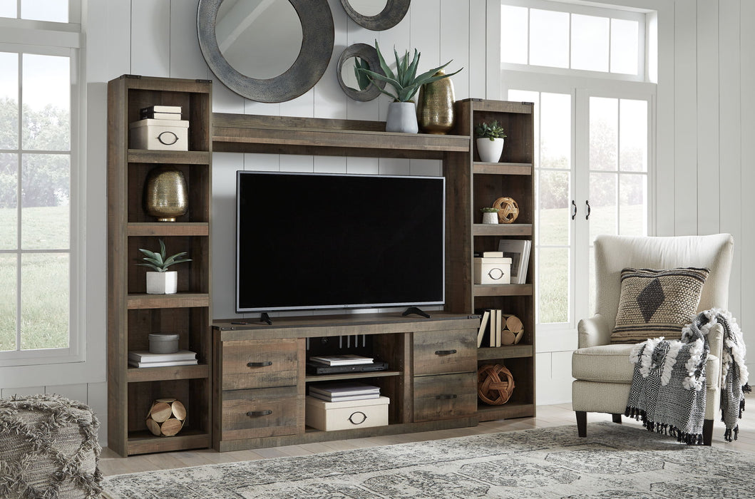 Trinell - 4-Piece Entertainment Center With 60" TV Stand – Entertainment Centers by Signature Design by Ashley® at Furniture Wholesale Plus , Nashville furniture store