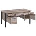 Samson - 4-Drawer Office Computer Desk - Weathered Oak - Premium Computer Desks from CoasterEveryday - Just $419! Shop now at Furniture Wholesale Plus  We are the best furniture store in Nashville, Hendersonville, Goodlettsville, Madison, Antioch, Mount Juliet, Lebanon, Gallatin, Springfield, Murfreesboro, Franklin, Brentwood