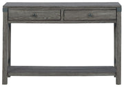 Freedan - Console Sofa Table - Grayish Brown – Sofa Tables by Signature Design by Ashley® at Furniture Wholesale Plus , Nashville furniture store