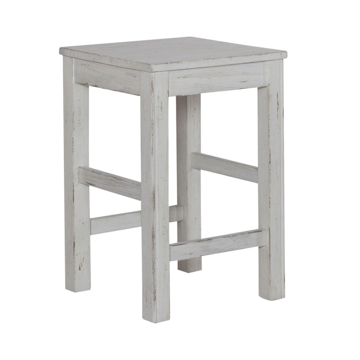 River Place - Console Stool - Riverstone White & Tobacco – Counter Height (24"-27") by Liberty Furniture at Furniture Wholesale Plus , Nashville furniture store