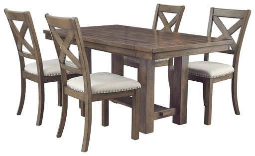Moriville - Grayish Brown - Rectangular Dining Room Extension Table - Premium Dining Tables with Extensions from Signature Design by Ashley® - Just $708! Shop now at Furniture Wholesale Plus  We are the best furniture store in Nashville, Hendersonville, Goodlettsville, Madison, Antioch, Mount Juliet, Lebanon, Gallatin, Springfield, Murfreesboro, Franklin, Brentwood
