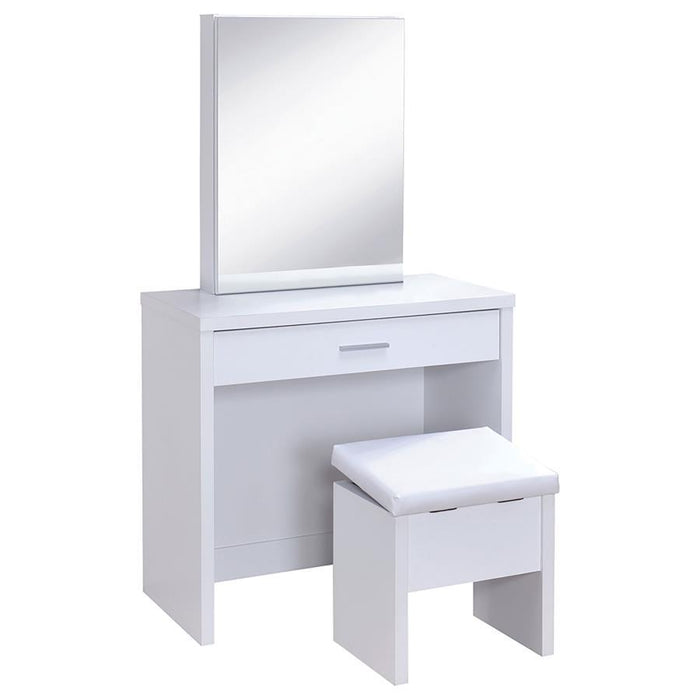 Harvey - 2-piece Vanity Set with Lift-Top Stool – Vanity Sets by CoasterEssence at Furniture Wholesale Plus , Nashville furniture store
