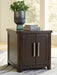 Breckington - Rectangular 2-door End Table - Dark Brown – End Tables by Signature Design by Ashley® at Furniture Wholesale Plus , Nashville furniture store