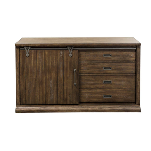 Stone Brook - Computer Credenza - Rustic Saddle – Credenzas by Liberty Furniture at Furniture Wholesale Plus , Nashville furniture store