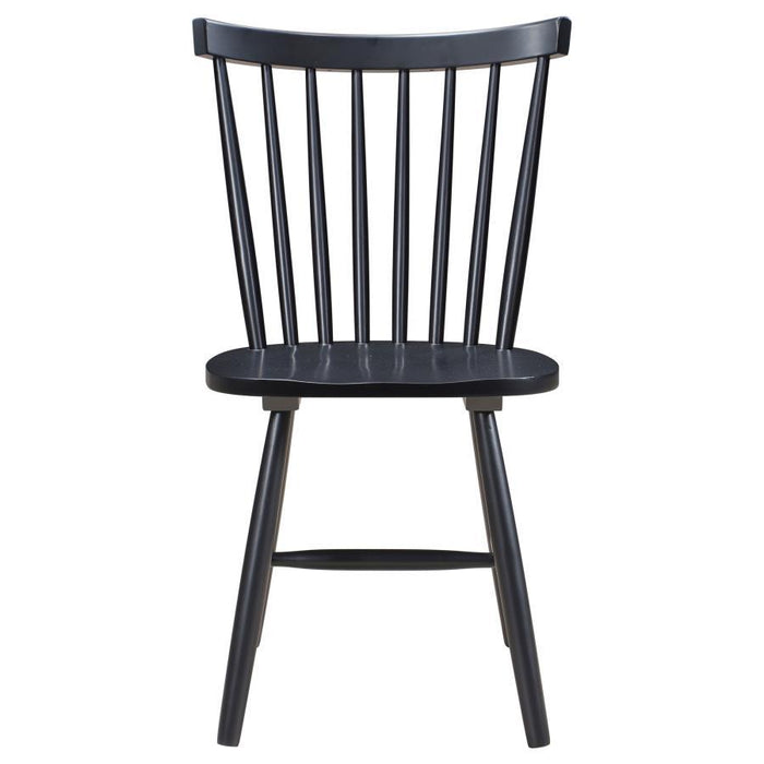 Hollyoak - Windsor Wood Dining Side Chair (Set of 2) - Black – Chair Sets by Coaster Fine Furniture at Furniture Wholesale Plus , Nashville furniture store