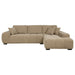 Octavia - Upholstered Sectional Chaise Sofa – Stationary Sectionals by Coaster Fine Furniture at Furniture Wholesale Plus , Nashville furniture store