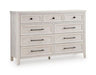 Darbonton - Dresser - Dove White – Dressers by Signature Design by Ashley® at Furniture Wholesale Plus , Nashville furniture store