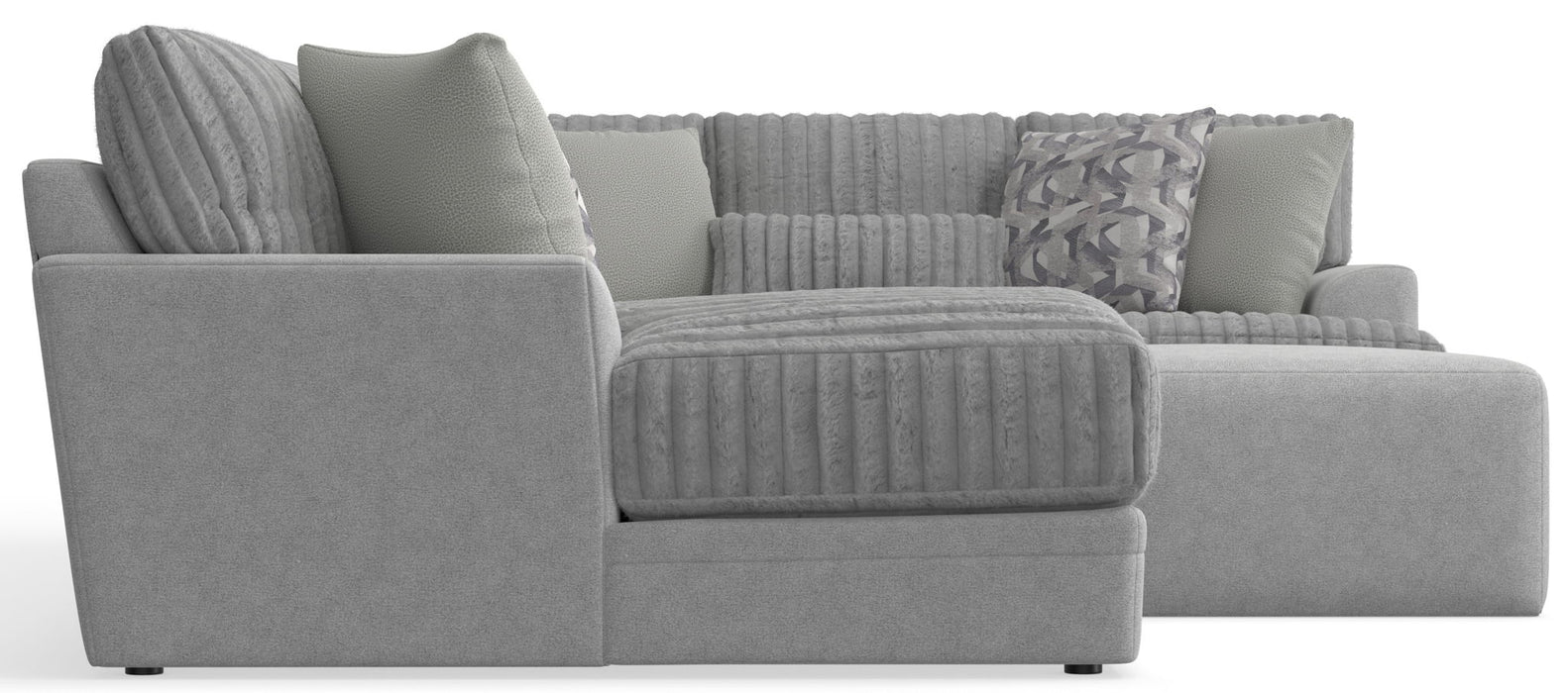 Titan - Sectional With Comfort Coil Seating, Cocktail Ottoman And Accent Pillows Included – 2 Piece Living Room Sets by Jackson at Furniture Wholesale Plus , Nashville furniture store