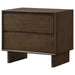 Glenwood - 2-Drawer Nightstand Bedside Table - Warm Brown – Accent Nightstands by Coaster Fine Furniture at Furniture Wholesale Plus , Nashville furniture store