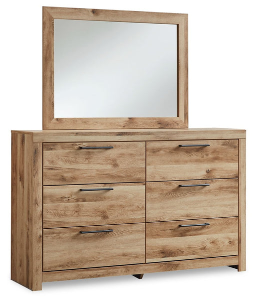 Hyanna - Dresser, Mirror - Tan – Dresser & Mirror by Signature Design by Ashley® at Furniture Wholesale Plus , Nashville furniture store