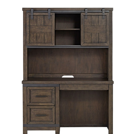 Thornwood Hills - 2 Piece Desk Set - Rock Beaten Brown – Student Desks by Liberty Furniture at Furniture Wholesale Plus , Nashville furniture store