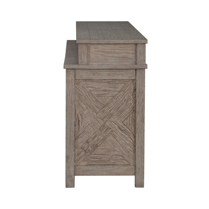 Skyview Lodge - Console Bar Table - Cobblestone – Console Tables by Liberty Furniture at Furniture Wholesale Plus , Nashville furniture store