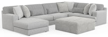 Logan - Upholstered Sectional With Comfort Coil Seating - 46" Cocktail Ottoman And Accent Pillows Included – 2 Piece Living Room Sets by Jackson at Furniture Wholesale Plus , Nashville furniture store