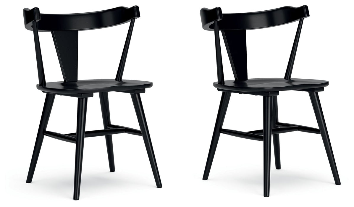 Gretlynn - Dining Room Side Chair (Set of 2) - Black – Chair Sets by Signature Design by Ashley® at Furniture Wholesale Plus , Nashville furniture store