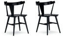 Gretlynn - Dining Room Side Chair (Set of 2) - Black – Chair Sets by Signature Design by Ashley® at Furniture Wholesale Plus , Nashville furniture store