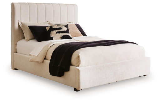 Shoralli - Queen Upholstered Storage Bed - Beige – Storage Beds by Signature Design by Ashley® at Furniture Wholesale Plus , Nashville furniture store