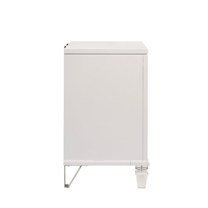 Twenty Nine - Nightstand With USB - White – Nightstands w/ Charging Stations by Elements International at Furniture Wholesale Plus , Nashville furniture store
