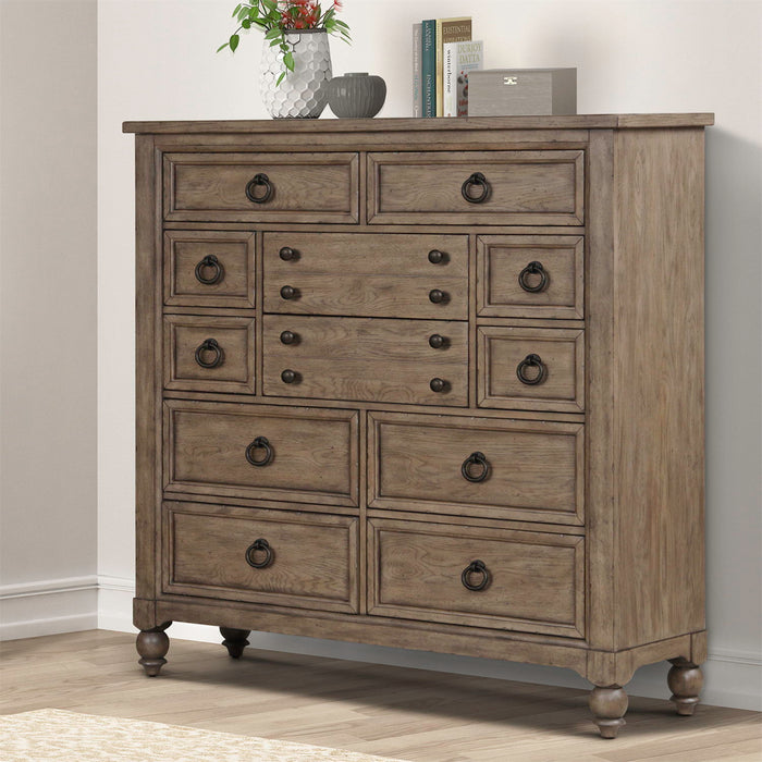 Americana Farmhouse - 12 Drawer Chesser – Dressers by Liberty Furniture at Furniture Wholesale Plus , Nashville furniture store