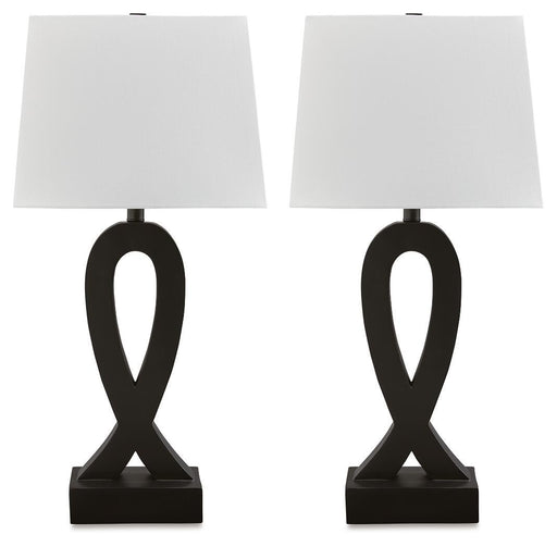 Markellton - Poly Table Lamp (Set of 2) - Black – Table Lamps by Signature Design by Ashley® at Furniture Wholesale Plus , Nashville furniture store