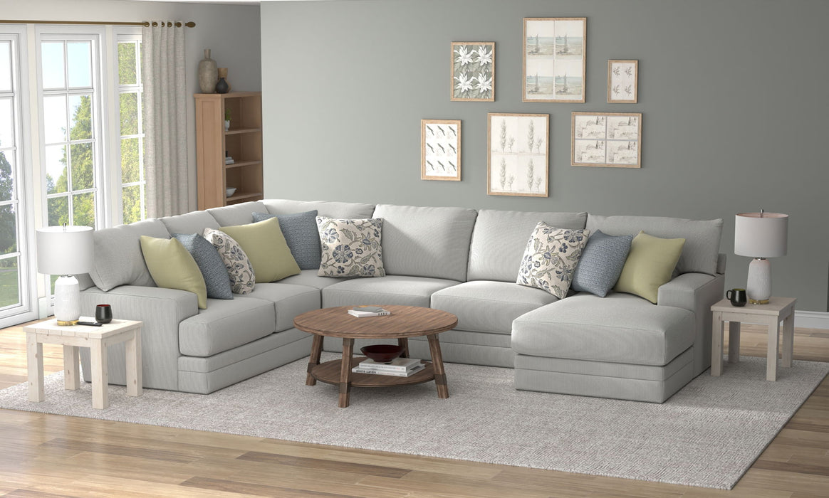 Stockbridge - Sectional With Comfort Coil Seating And 9 Accent Pillows Included – Stationary Sectionals by Jackson at Furniture Wholesale Plus , Nashville furniture store