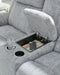 Buntington - Dbl Reclining Loveseat with Console - Pewter – Reclining Loveseats by Benchcraft® at Furniture Wholesale Plus , Nashville furniture store