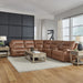 Cameron - 6 Piece Sectional - Dakota Saddle – Reclining Sectionals by Liberty Furniture at Furniture Wholesale Plus , Nashville furniture store