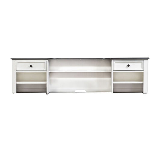Allyson Park - Hutch - Wirebrushed White / Charcoal – Hutches by Liberty Furniture at Furniture Wholesale Plus , Nashville furniture store