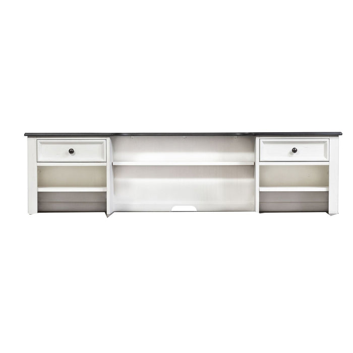 Allyson Park - Hutch - Wirebrushed White / Charcoal – Hutches by Liberty Furniture at Furniture Wholesale Plus , Nashville furniture store