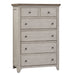 Farmhouse Reimagined - 5 Drawer Chest - Antique White / Chestnut Tops – Accent Chests by Liberty Furniture at Furniture Wholesale Plus , Nashville furniture store