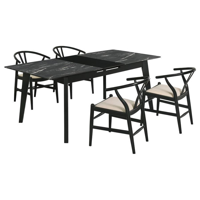 Crestmont - Extension Leaf Dining Table Set - Premium 5 Piece Dining Room Sets from Coaster Fine Furniture - Just $1329! Shop now at Furniture Wholesale Plus  We are the best furniture store in Nashville, Hendersonville, Goodlettsville, Madison, Antioch, Mount Juliet, Lebanon, Gallatin, Springfield, Murfreesboro, Franklin, Brentwood