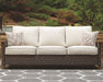 Paradise Trail - 3 Pc. - Lounge Set - Medium Brown – 3 Piece Outdoor Sets by Signature Design by Ashley® at Furniture Wholesale Plus , Nashville furniture store