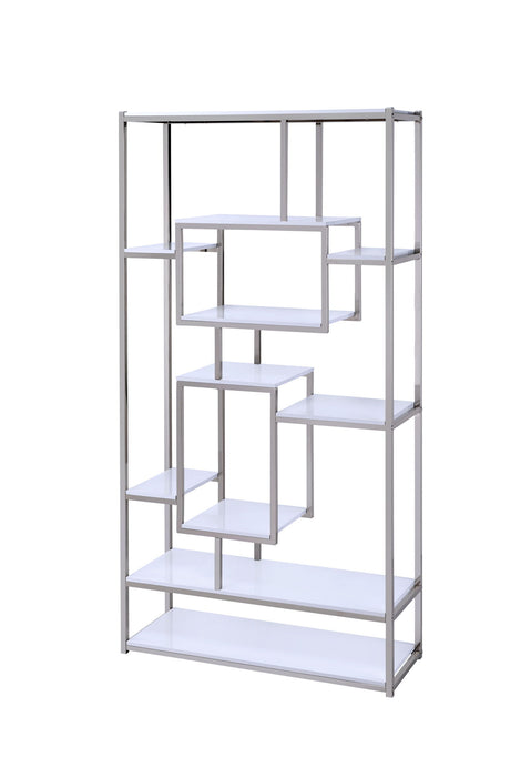 Alize - Bookcase - White – Standard Bookcases by Steve Silver Furniture at Furniture Wholesale Plus , Nashville furniture store