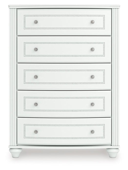 Kozlani - Five Drawer Chest - White – Accent Chests by Signature Design by Ashley® at Furniture Wholesale Plus , Nashville furniture store