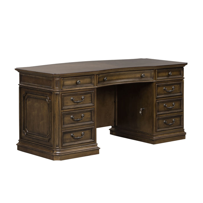 Amelia - Jr Executive Desk - Antique Toffee – Executive Desks by Liberty Furniture at Furniture Wholesale Plus , Nashville furniture store