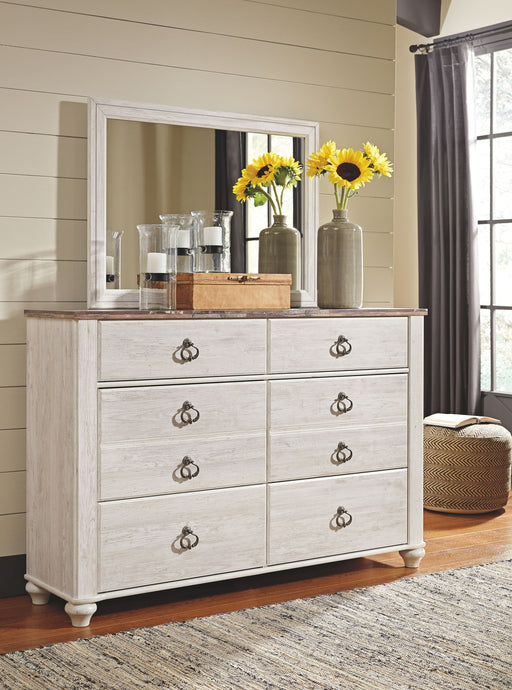 Willowton - Dresser, Mirror – Dressers by Signature Design by Ashley® at Furniture Wholesale Plus , Nashville furniture store