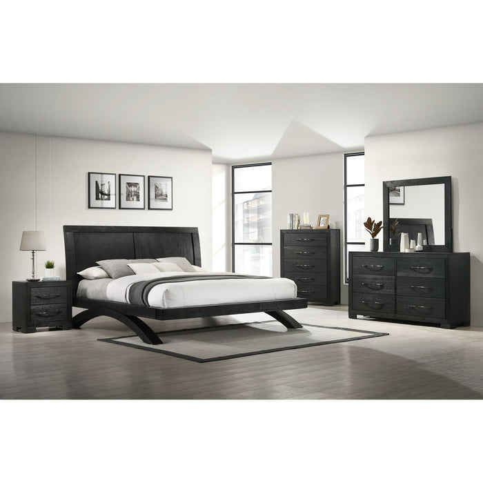 Allan - 2-Drawer Nightstand - Black – Accent Nightstands by Elements International at Furniture Wholesale Plus , Nashville furniture store