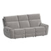 Jackpot - P1 Sofa With Heat Massage - Explore Light Gray – Reclining Sofas by Elements International at Furniture Wholesale Plus , Nashville furniture store