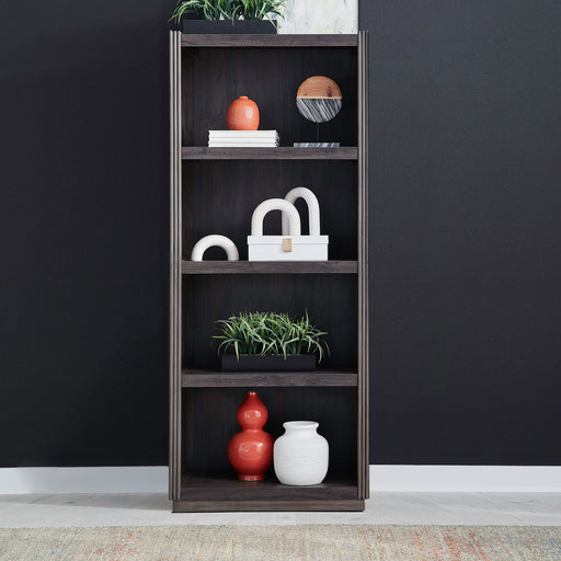 Modern Edge - Bunching Bookcase - Caffe – Standard Bookcases by Liberty Furniture at Furniture Wholesale Plus , Nashville furniture store