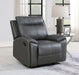 Gaston - Manual Recliner - Gray – Reclining Chairs by Steve Silver Furniture at Furniture Wholesale Plus , Nashville furniture store