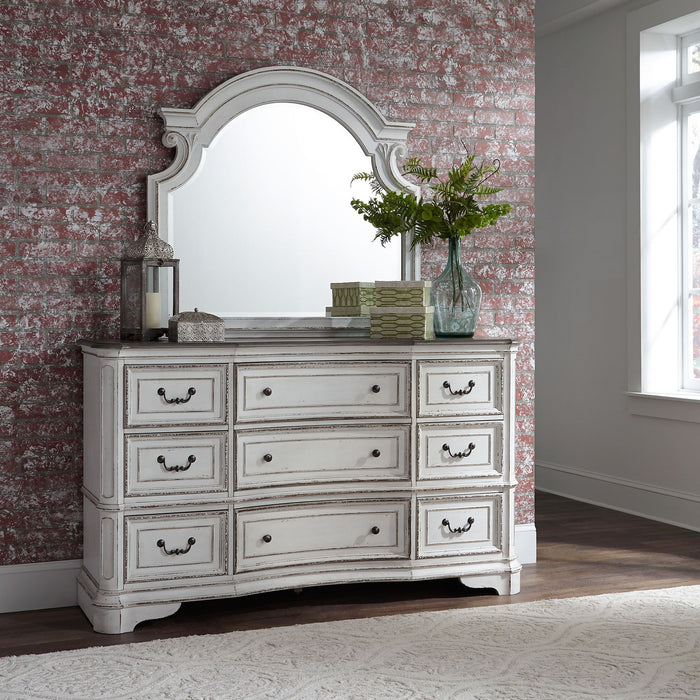 Magnolia Manor - 9 Drawer Dresser - Antique White – Dressers by Liberty Furniture at Furniture Wholesale Plus , Nashville furniture store