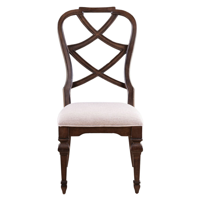 Providence Park - Wood Back Side Chair - Chateau Brown – Side Chairs by Liberty Furniture at Furniture Wholesale Plus , Nashville furniture store