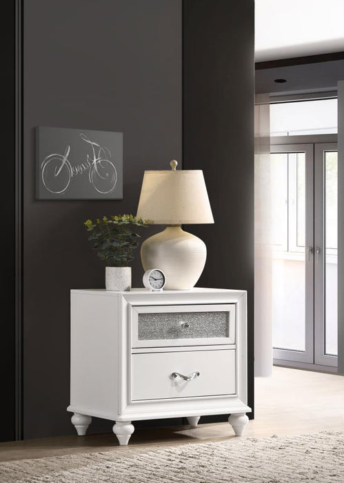 Barzini - 2-drawer Nightstand – Accent Nightstands by CoasterEveryday at Furniture Wholesale Plus , Nashville furniture store