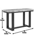 Lucca - Marble Sofa Table - Gray – Sofa Tables by Steve Silver Furniture at Furniture Wholesale Plus , Nashville furniture store