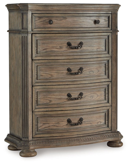 Ardenfield - Five Drawer Chest - Light Brown – Accent Chests by Signature Design by Ashley® at Furniture Wholesale Plus , Nashville furniture store