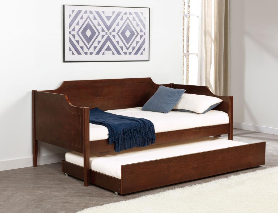 Redding - Wood Twin Daybed With Trundle - Cherry – Daybeds by Coaster Fine Furniture at Furniture Wholesale Plus , Nashville furniture store