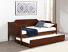 Redding - Wood Twin Daybed With Trundle - Cherry – Daybeds by Coaster Fine Furniture at Furniture Wholesale Plus , Nashville furniture store