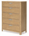 Rencott - Five Drawer Chest - Light Brown – Accent Chests by Ashley® at Furniture Wholesale Plus , Nashville furniture store