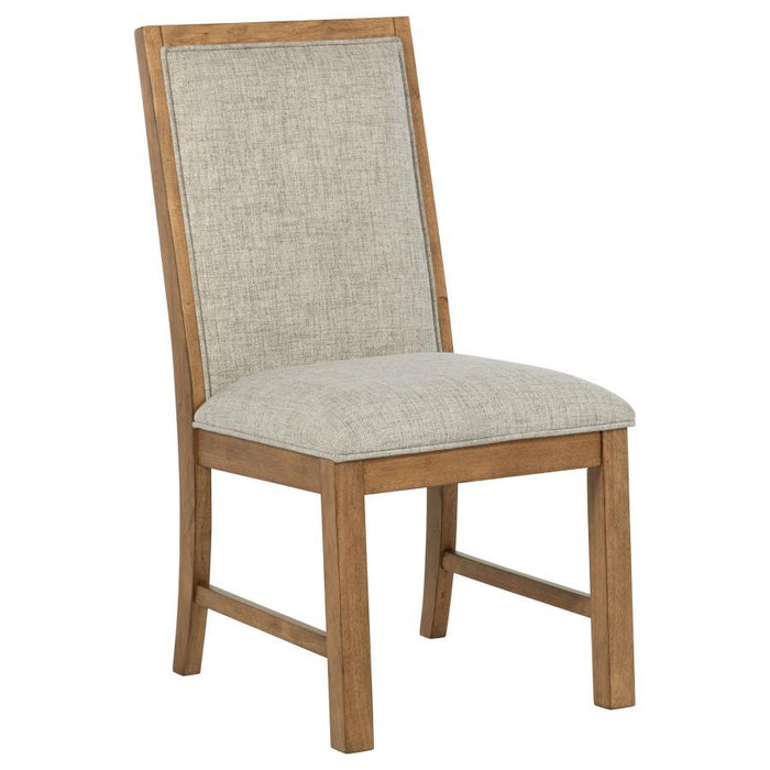 Bruner - Upholstered Dining Side Chair (Set of 2) - Brown – Chair Sets by Coaster Fine Furniture at Furniture Wholesale Plus , Nashville furniture store