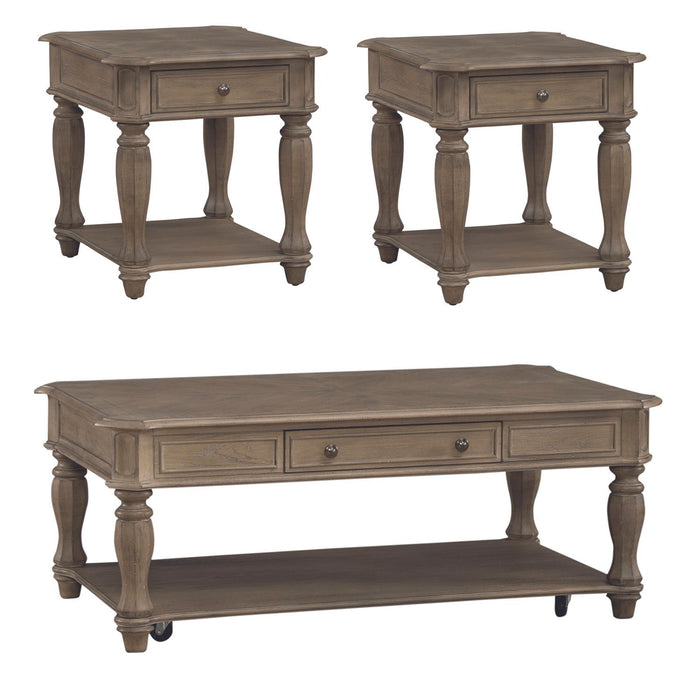 Magnolia Manor - Alternate 3 Piece Set - Weathered Bisque – Table Sets by Liberty Furniture at Furniture Wholesale Plus , Nashville furniture store